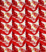 Tropical Leaves All Over Design Cotton Fabric - Tropical Leaves Print, 36" X 45" (1 Yard)
