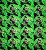 Tropical Leaves All Over Design Cotton Fabric - Tropical Leaves Pattern, 36" X 45" (1 Yard)