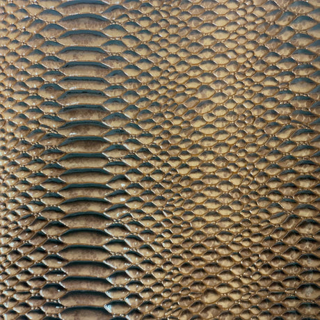 Culebra Patent 3D Embossed Snake Skin Vinyl Fabric - 3D Embossed Snake Skin, 54" Width (1 Yard)