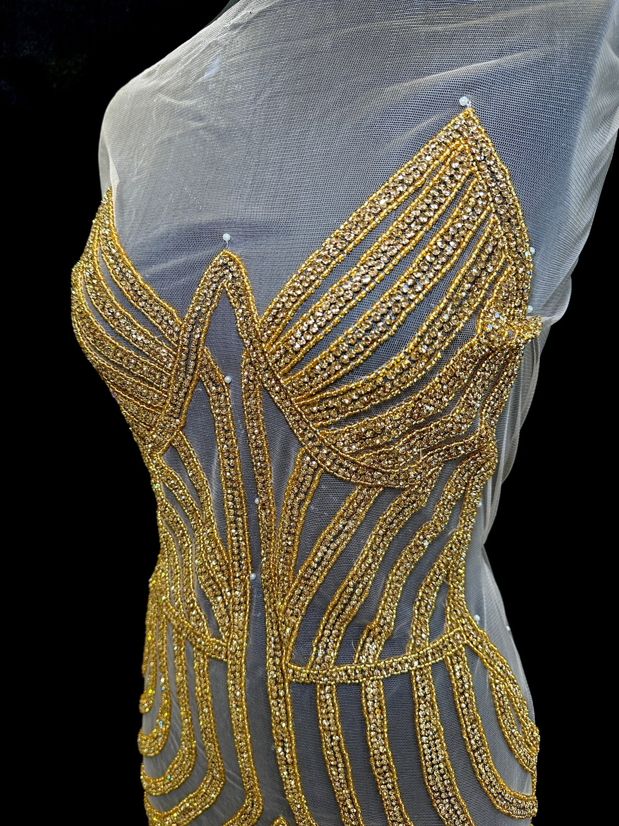 Rhinestone Bodice Applique
