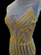 Rhinestone Bodice Applique