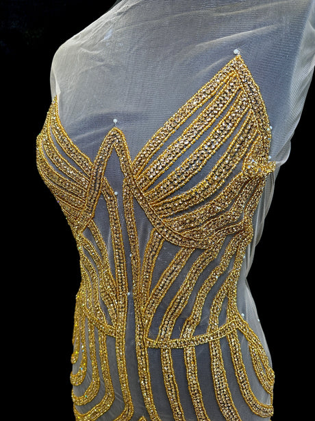 Rhinestone Bodice Applique