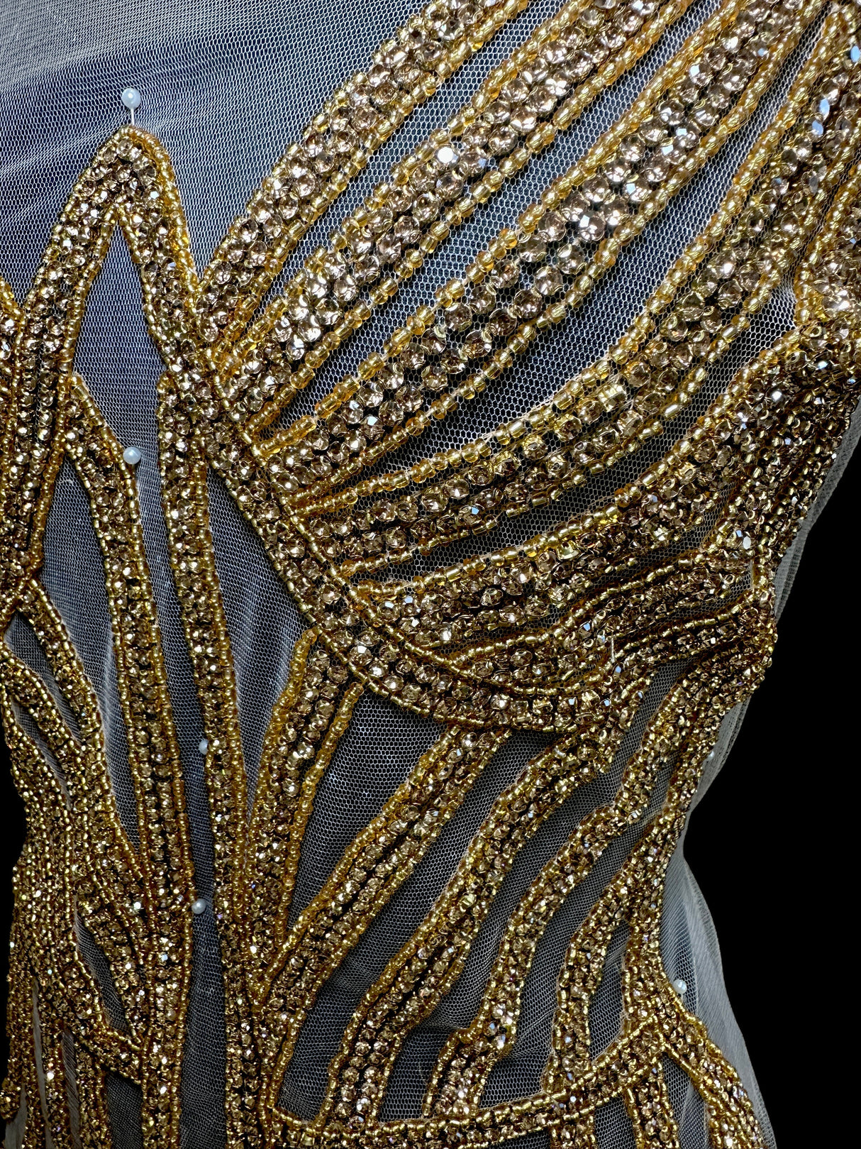 Rhinestone Bodice Applique