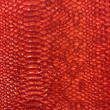 Culebra Patent 3D Embossed Snake Skin Vinyl Fabric - 3D Embossed Snake Skin, 54" Width (1 Yard)