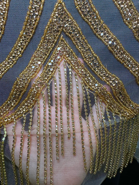 Rhinestone Bodice Applique
