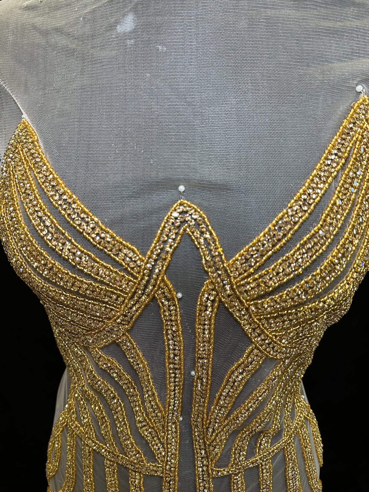 Rhinestone Bodice Applique