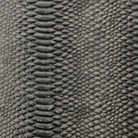 Culebra Patent 3D Embossed Snake Skin Vinyl Fabric - 3D Embossed Snake Skin, 54" Width (1 Yard)