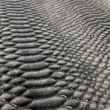 Vinyl Fabric 3D Embossed Snake Skin