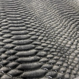 Culebra Patent 3D Embossed Snake Skin Vinyl Fabric - 3D Embossed Snake Skin, 54" Width (1 Yard)