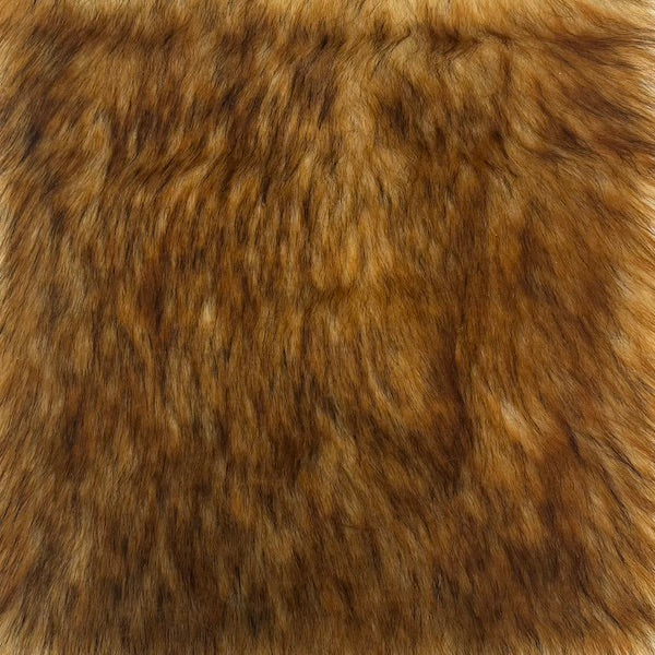 Frost Tipped Husky Faux Fur Fabric - Beige, Black, Brown, Gold, 60" Width, 2" Pile Length (1 Yard)