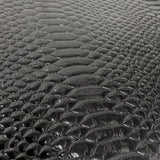 Culebra Patent 3D Embossed Snake Skin Vinyl Fabric - 3D Embossed Snake Skin, 54" Width (1 Yard)