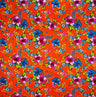 Hibiscus Palm Leaves Cluster All Over Design Cotton Fabric - Tropical Floral Leaf Print, 36" X 45" (1 Yard)