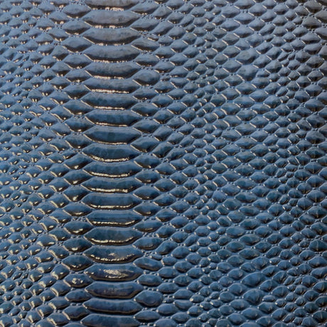 Culebra Patent 3D Embossed Snake Skin Vinyl Fabric - 3D Embossed Snake Skin, 54" Width (1 Yard)