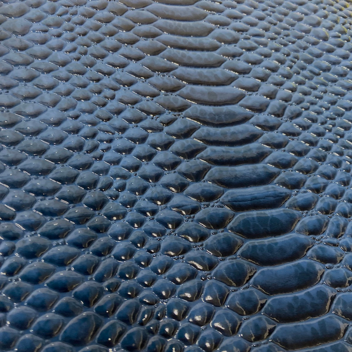 Culebra Patent 3D Embossed Snake Skin Vinyl Fabric - 3D Embossed Snake Skin, 54" Width (1 Yard)