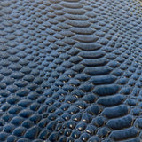 Culebra Patent 3D Embossed Snake Skin Vinyl Fabric - 3D Embossed Snake Skin, 54" Width (1 Yard)