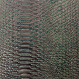 Culebra Patent 3D Embossed Snake Skin Vinyl Fabric - 3D Embossed Snake Skin, 54" Width (1 Yard)