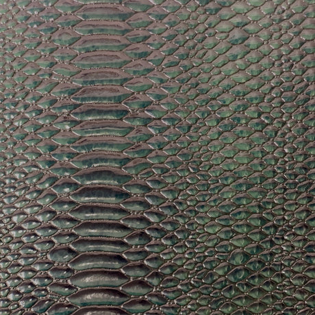 Culebra Patent 3D Embossed Snake Skin Vinyl Fabric - 3D Embossed Snake Skin, 54" Width (1 Yard)