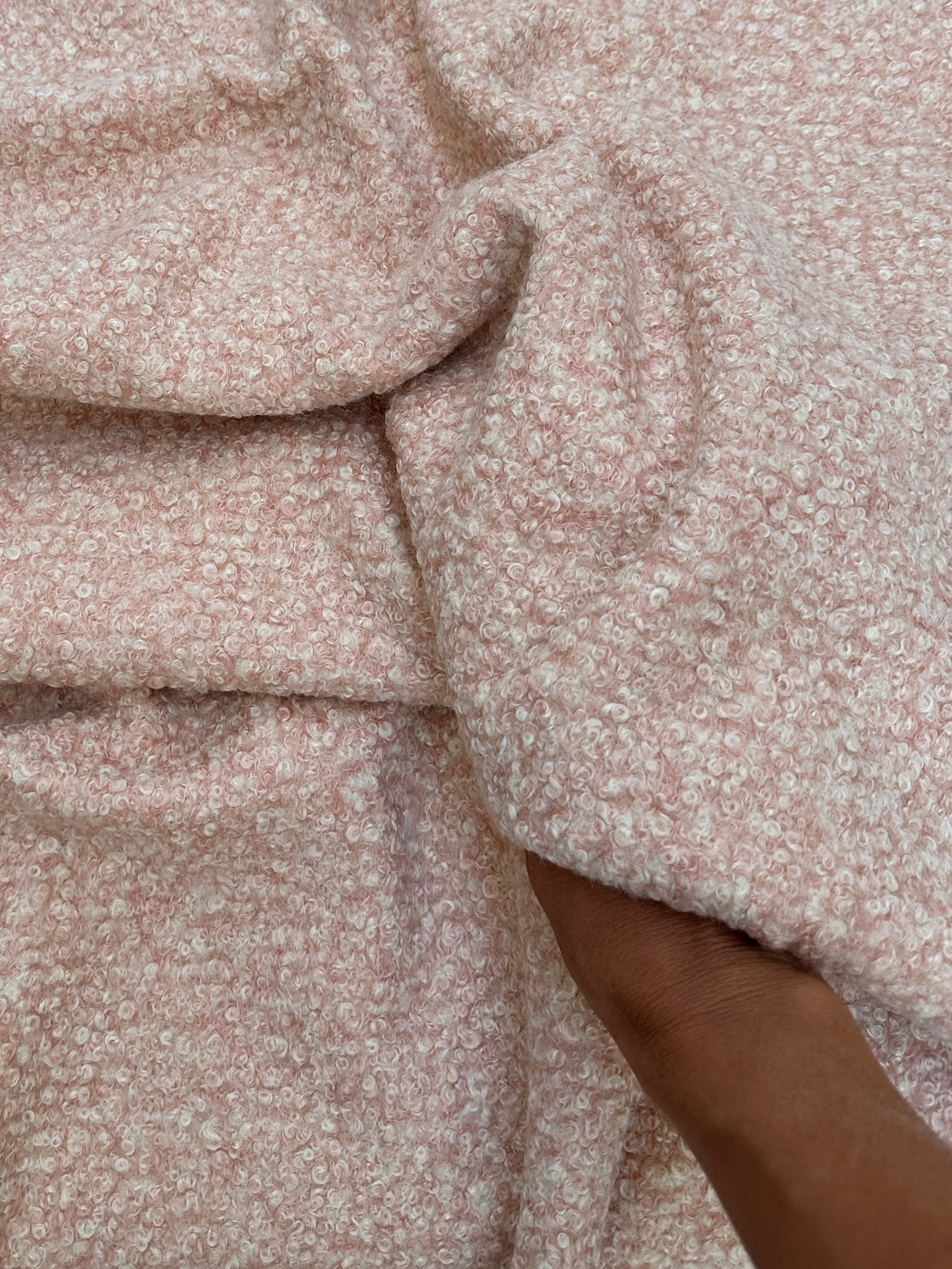 Blush Pink Premium Faux Wool
