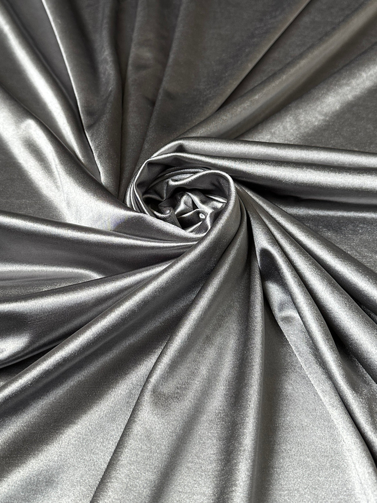 Shiny Nylon Spandex Silver