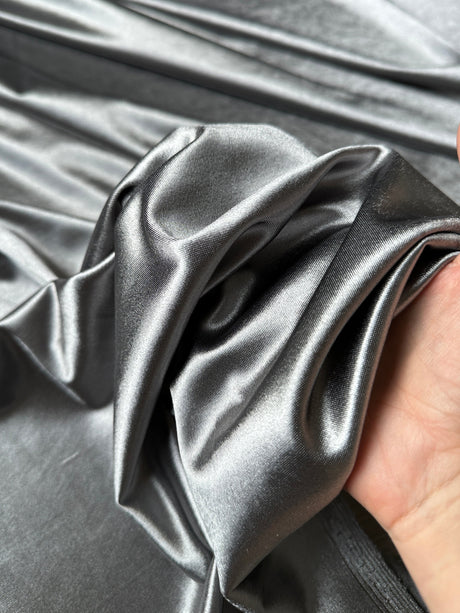 Shiny Nylon Spandex Silver
