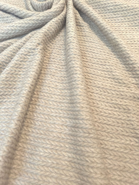 Oatmeal Cable Textured Sweater Knit