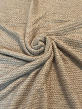Oatmeal Cable Textured Sweater Knit