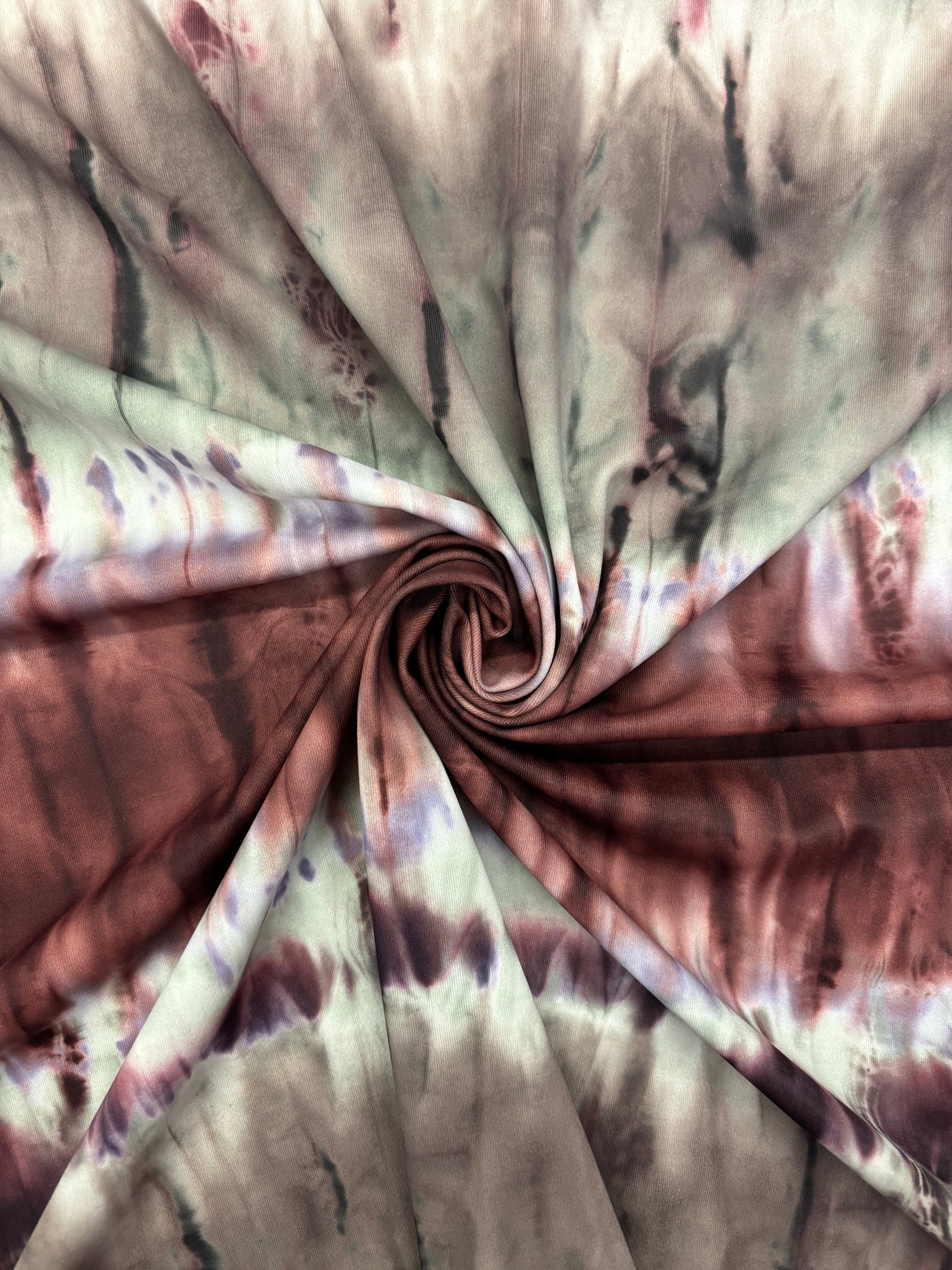 Brown And Green Ombre Polyester Spandex Fabric - Brown And Green Ombre, 58"/60" Width (1 Yard)