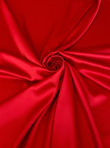Red Stretch Crepe Back Satin