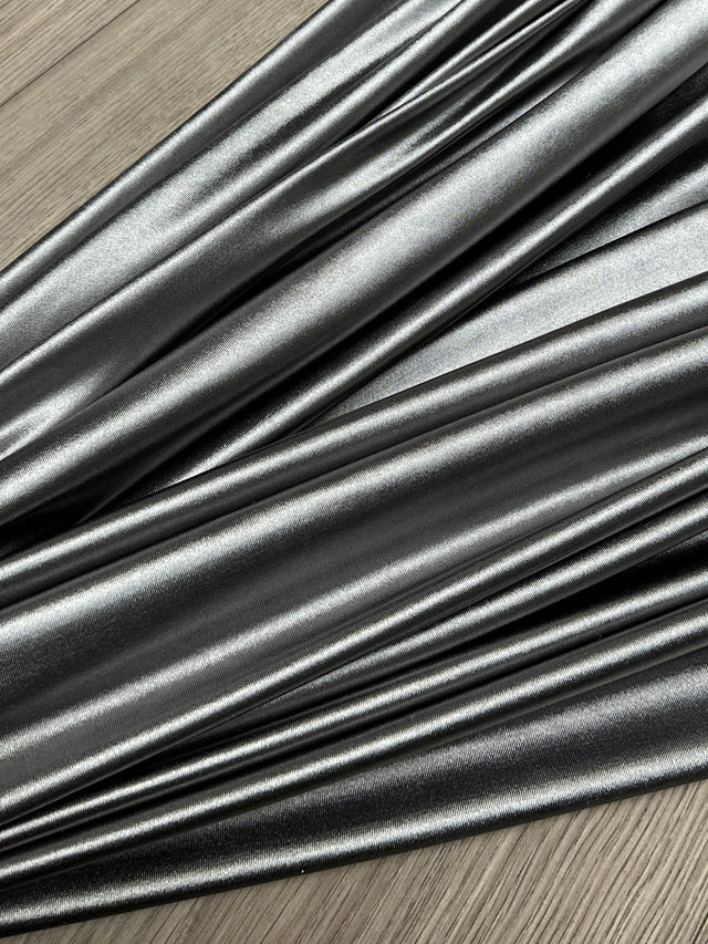 Shiny Nylon Spandex Silver