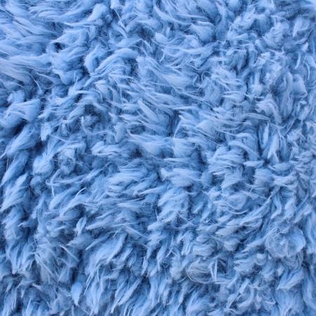 Curly Baby Blue Faux Fur Fabric,