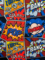 Comic Book Print Spandex Fabric - Comic Book Print, 58"/60" Width (1 Yard)