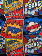 Comic Book Print Spandex Fabric - Comic Book Print, 58"/60" Width (1 Yard)