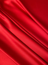 Red Stretch Crepe Back Satin