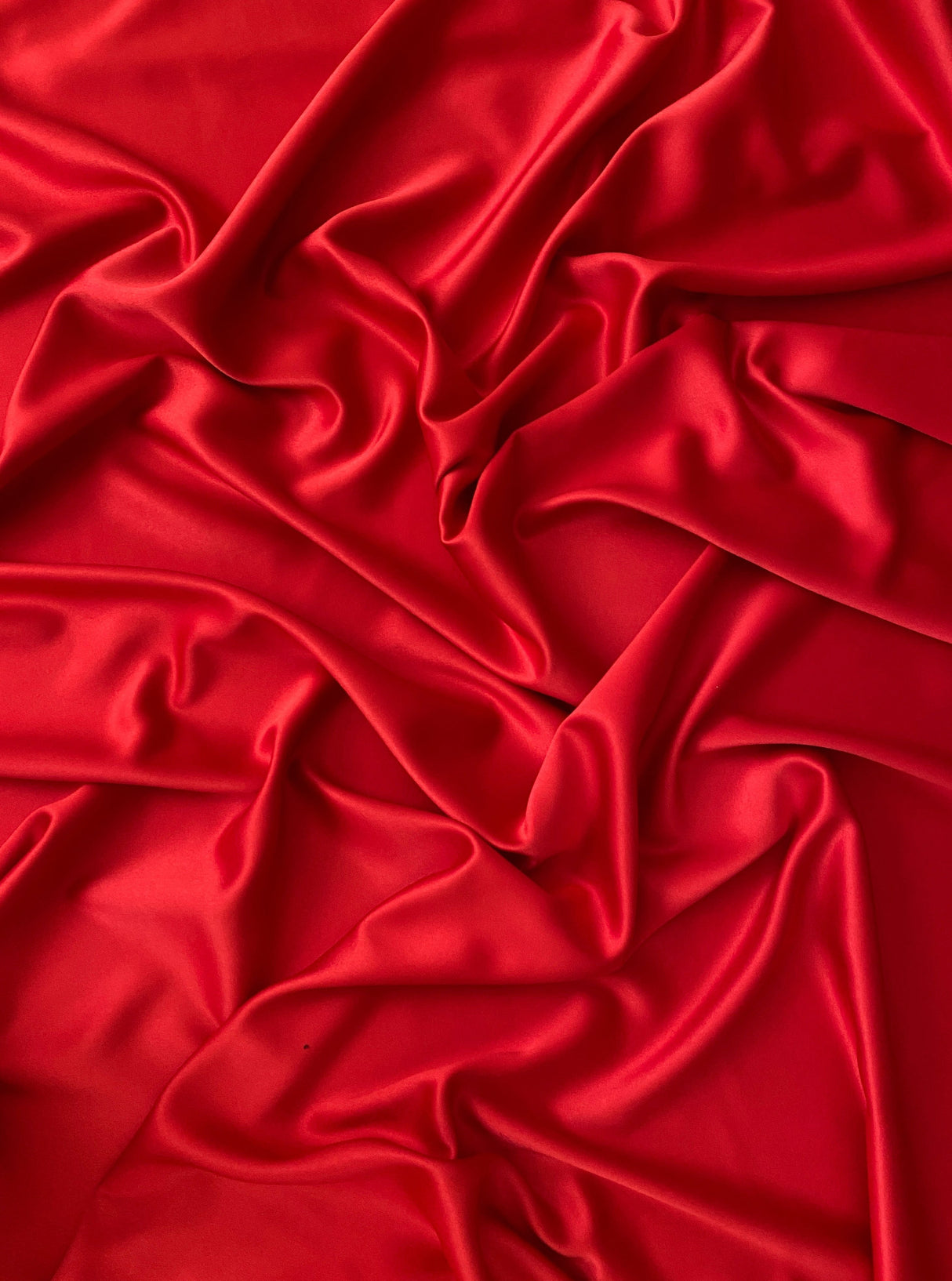 Red Stretch Crepe Back Satin