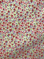 Calico Polyester Cotton Fabric - Red/Pink/Lilac Floral Print, 59/60" Width (1 Yard)