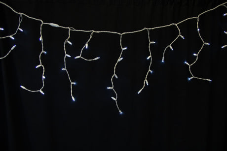 5MM Icicle Lights – Pure White LED Holiday String Lights