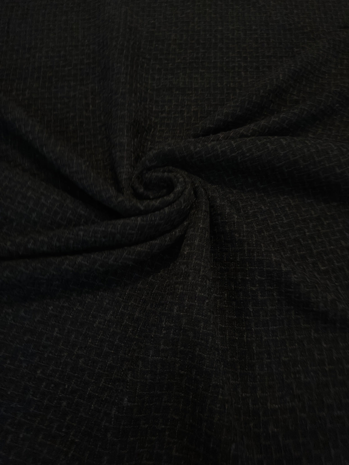Black Chenille Tweed