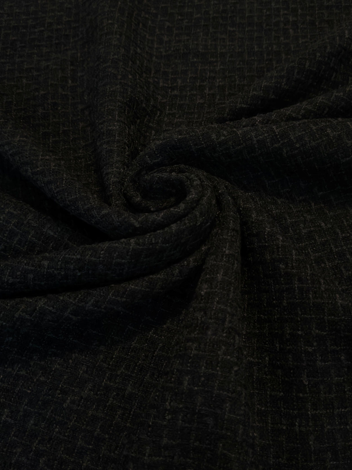 Black Chenille Tweed
