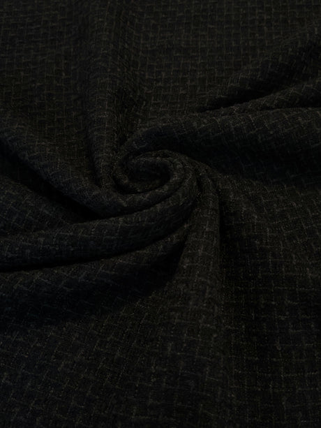 Black Chenille Tweed