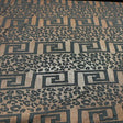 Polyester Burnout Mesh Fabric Greek Leopard Black 60"