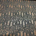 Polyester Burnout Mesh Fabric Greek Leopard Black 60"