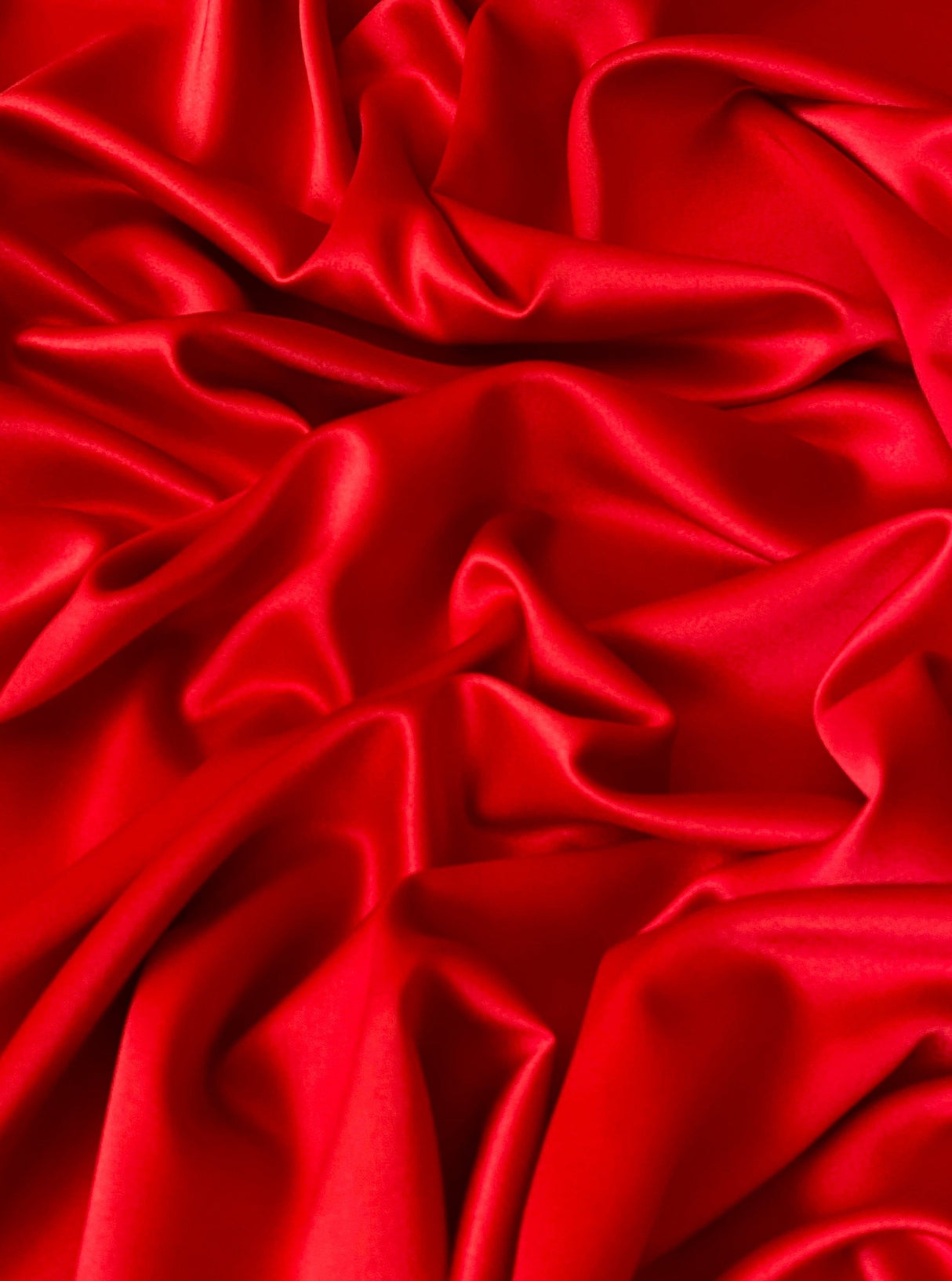 Red Stretch Crepe Back Satin