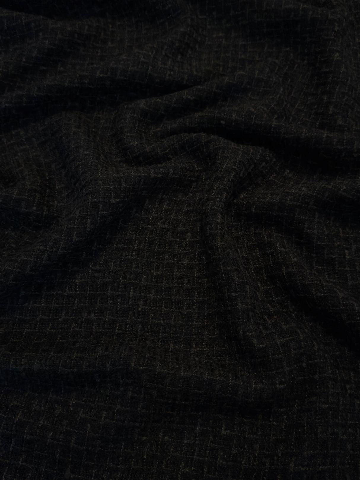 Black Chenille Tweed