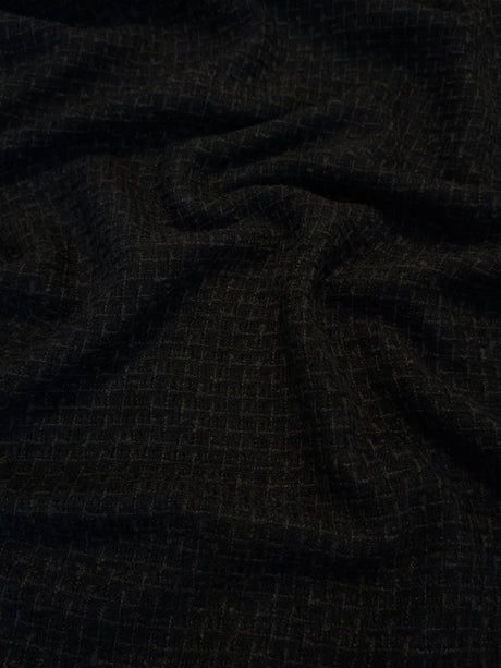 Black Chenille Tweed