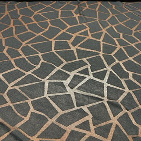 Giraffe Burnout Mesh Fabric Black 60"