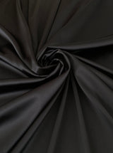Black Stretch Crepe Back Satin