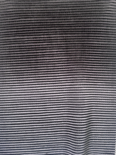Shiny Pleated Knit Silver Ombre
