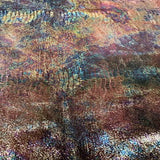 Stretch Tie Dye Lizard Skin Velvet Fabric