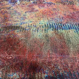 Stretch Tie Dye Lizard Skin Velvet Fabric