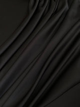 Black Stretch Crepe Back Satin